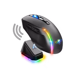 Souris Gaming Sans Fil Spirit of Gamer ELITE M50 DARK - Rétro-éclairage RGB 7 modes - Résolution: 8000 DPI - Accélération: 10 ...