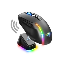Spirit of Gamer S-EM50BK souris Jouer Droitier RF Wireless + Bluetooth + USB Type-C Optique 8000 DPI