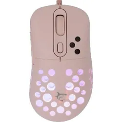 Souris Gaming Shark Blanc GM-5013 - 12 800 DPI - Rose Édition Gamers