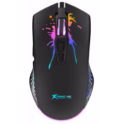 Souris Gaming USB Xtrike Me GM-215 - Résolution 1200-2400-4800-7200 dpi - 7x Boutons - Rétroéclairage LED - Interface USB - L ...