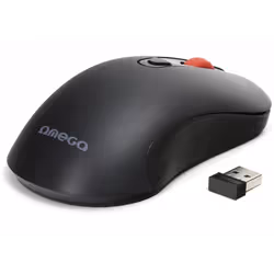 Souris Sans fil Omega - 2 Boutons - Résolution 1200-1600 dpi - Fréquence sans fil 2.4 Ghz - Interface USB - Compatible avec W ...
