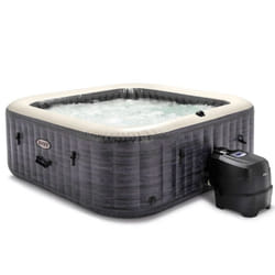 Spa Gonflable Intex 28452NP 6 Places Carré Ardoise