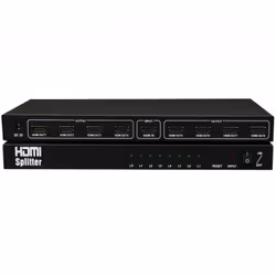 Splitter HDMI 8 En 1 Permet de Distribuer une Signal Vidéo Full HD pour HDTV, lecteur DVD, lecteur Blu-Ray, console de jeu, R ...