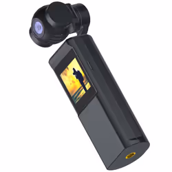 Stabilisateur De Poche 3 Axes PNJ Avec Caméra 4K Intégré - à la fois un stabilisateur miniature et une caméra de poche - écra ...