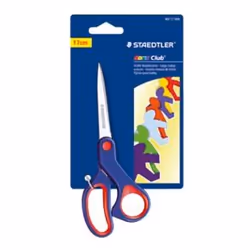 Staedtler Noris Club 965, Unique, Bleu, Rouge, Acier inoxydable, Ciseaux pour loisirs créatifs, Ambidextre, Poignée semi-déca ...
