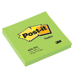 Stick Note 100 Feuilles 76 / 76 Fluo Vert