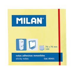 Stick Note MILAN 76/76 Jaune Clair 100 F