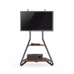 Support Fixe NEDIS Pour TV Au Sol 37" - 75" - Noir&Marron