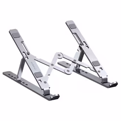 Support pour ordinateur portable/tablette - Matériau en alliage d'aluminium - Réglage à sept angles - Angle de vision confort ...