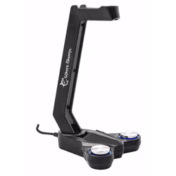 Support pour Casque White Shark HS STAND HSS-311SB TOTEM-PRO (SC & HUB) - Système audio 7.1 - Mode EQ - Clé silencieuse - Hub ...