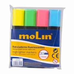 Réf RTF240-04W: Encre fluorescente à base d'eau. Résistance intense à la lumière sur tout papier.Epaisseur de la méche couvre ...