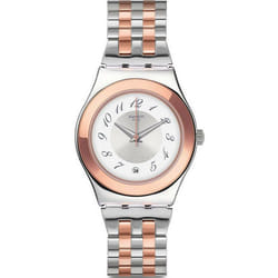 Swatch Midimix Montre bracelet Femelle Quartz Gris Or, Argent