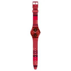 Swatch Ruberalda Montre bracelet Femelle Quartz Rouge