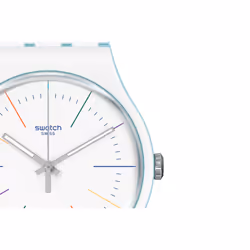 Swatch White Layered Montre bracelet Femelle Quartz Blanc Bleu - Vue supplémentaire 2
