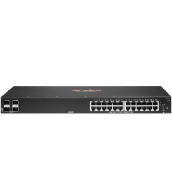 Aruba 6100 24G 4SFP+ Géré L3 Gigabit Ethernet (10/100/1000) 1U Noir