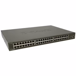 Switch 50 ports - 48 ports 10/100BASE-TX - 2 ports 10/100/1000BASE-T - Full/half duplex supporté pour chaque port - Contrôle ...