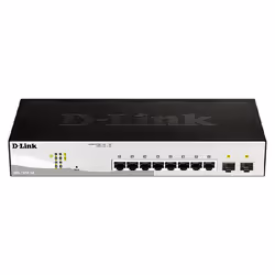 Switch D-LINK 8 Ports 10/100 mbps et 2 SFP - Nombre de Ports: 10 ports - Normes Réseau: 10/100/1000 Mbps Full/half-duplex - ...