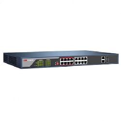 Switch De Bureau HIKVISION 16 ports PoE 10/100 Mbps + 2 port Combo