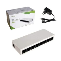 Switch de bureau PIX-LINK 8 Ports 10/100 Mbps / Blanc