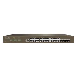 Switch De Bureau Tenda TEG5328P 24Ports 10/100/1000 Mbps Avec 4 Sfp