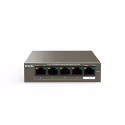 Tenda TEF1105P-4-63W, Non-géré, Fast Ethernet (10/100), Connexion Ethernet, supportant l'alimentation via ce port (PoE)