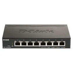 Switch Géré Gigabit Ethernet PoE Noir - 8 Ports - D-Link DGS-1100-08PV2
