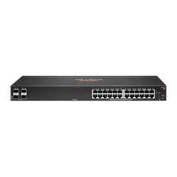 Switch Gigabit Ethernet 24 ports + 4 SFP+ Noir Aruba 6100, Géré L3, 1U