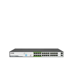 Switch Gigabit Ethernet Non-Géré PoE 26 Ports Gris D-Link DGS-F1026P-E