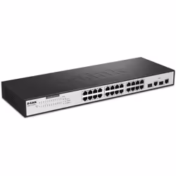 Switch Rackable 24 ports 10/100 Mbps avec 2 ports Gigabit Cuivre - Half/full duplex supporté sur chaque port - Contrôle de fl ...