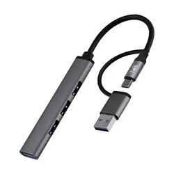 T'nB HUBSLIM4 hub & concentrateur USB 2.0 5000 Mbit/s Gris
