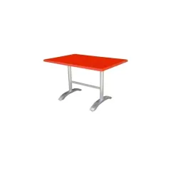 Table 110x70cm WERZALIT socle aluminium (TC0028)