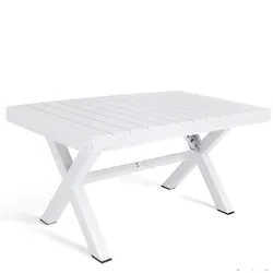 Table De Jardin A Xiome 150cm Blanc