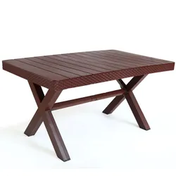 Table De Jardin A Xiome 150cm Marron