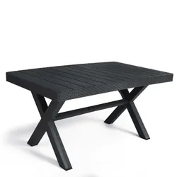 Table De Jardin A Xiome 150cm Noir