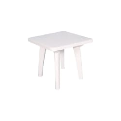 Table de Jardin Carrée BASMA BLANC 80*80