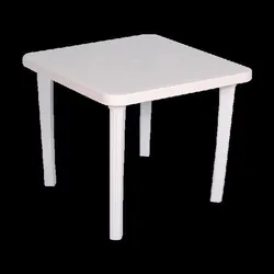 Table de Jardin Carrée BASMA BLANC 80*80