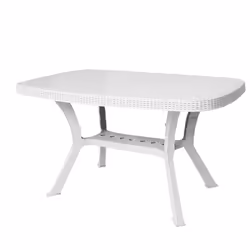 Table De Jardin Rectangulaire Harmony - Format: Rectangle - Table Rectangulaire avec design classique accompagné de couleur o ...