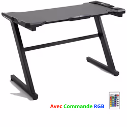 Table Gaming DOWINX ZK-Z002 - Structure : Métallique - Poids : 20 kg - Plateau : En panneau dérivée du bois - Avec commande R ...