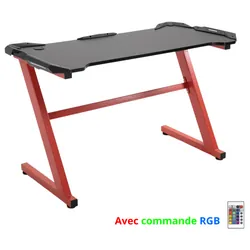 Table de Jeu Gaming Rouge Édition Limitée DOWINX ZK-Z002R