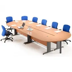 Table de réunion EASY Pied Metal 2.4x1.4x0.75