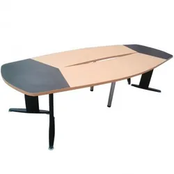 Table de réunion FLORA PVC Socle Metallique 3x1.4x0.75