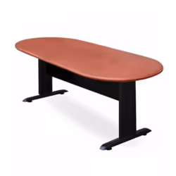 Table de réunion Standard PVC avec Socle Métallique - Parfaite pour transformer toute salle de réunion en un environnement pr ...
