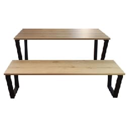 Table JOSSEPO Rectangulaire En MDF Avec Chaise Banquette