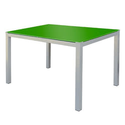 TABLE SERENA PVC CHENE BRUT SOCLE PEINTURE GRIS 120X80X75cm
