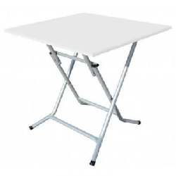 Table SOTUFAB Pliante Carre 70x70 PVC - Blanc