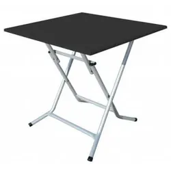 Table SOTUFAB Pliante Carre 70x70 PVC - Noir