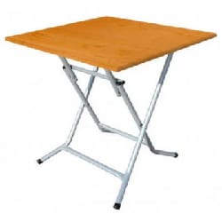 Table SOTUFAB Pliante Carre 70x70 PVC - Noyer