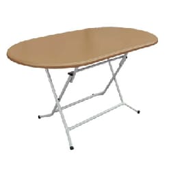 Table SOTUFAB Pliante Ovale 145x78 Werzalit - Marron