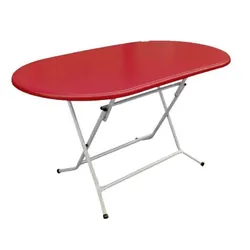 Table SOTUFAB Pliante Ovale 145x78 Werzalit - Rouge