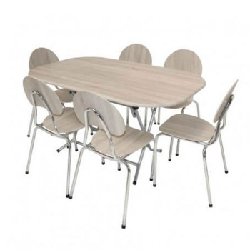 Table SOTUFAB Pliante Ovale 146x94 PVC - Blanc
